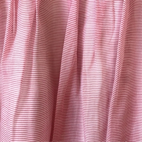 TALBOTS ~ Red Striped Pleated Skirt ~ Preppy Aesthetic ~ Size 8 - Picture 2 of 4